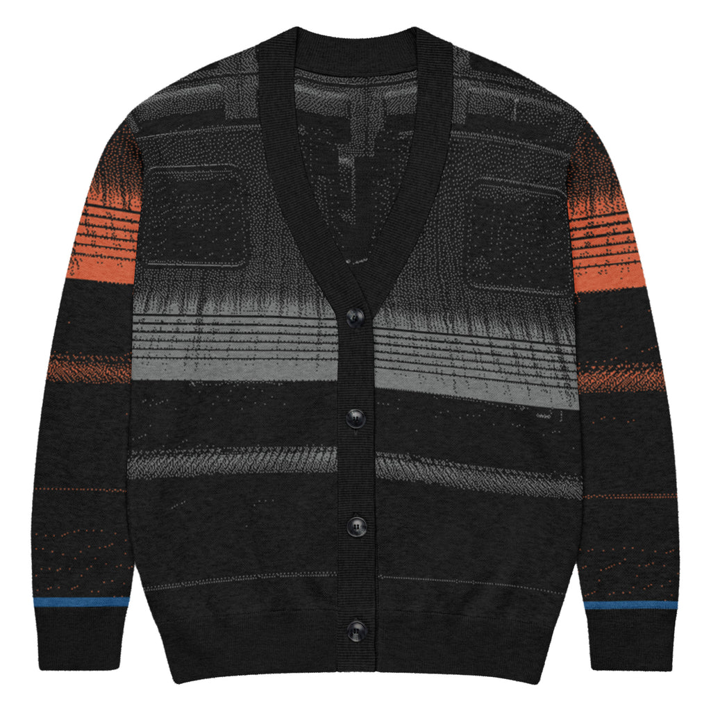 orange line arriving cardigan